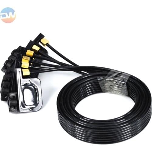 6 color ink tube hose pipe line 1.3m with uv square small damper screw nuts oring for Epson R330 R290 T50 L800 1390