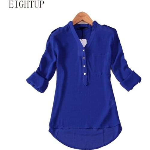Женские рубашки с длинным рукавом EIGHT UP China At AliExpress