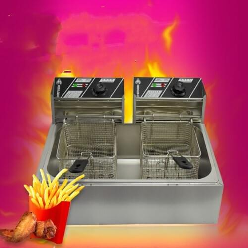 Electric Deep Fryers fryer frying pan commercial pan, Fried chicken boiler and chip tower machine stainless stee NEW