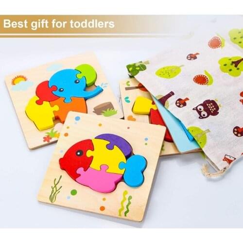 K1KC Early Learning Jigsaw Puzzle for Baby Brain Development Montessori Education Playset Interactive Parent-Child Game Board