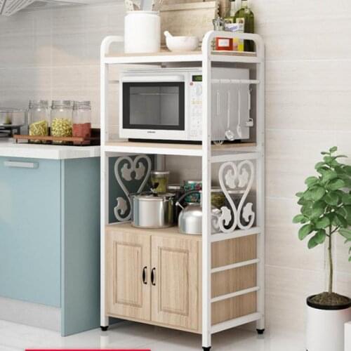 Kitchen Shelf Landing Multi-layer Microwave Shelf Household Multi-functional Storage Oven Storage Cabinet