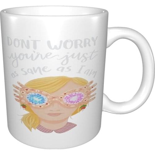 Luna Lovegood Hp Book Spectra Specs Inspired Quote Original Illustrated Unis Mug Coffee Cup Coffee Mug Under Cup