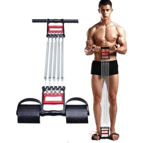 Three Purpose Spring Pedal Griper Strengths Multi-functional Arm Strength Chest Muscle Fitness Equipment Grip Strength Device