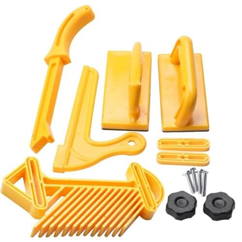 5Pcs Safety Push Block Stick Feather Board Set Woodworking Router Table Tools Short Push Blocks