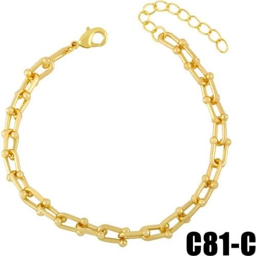 New Jewelry Personality Creative Fashion Hip-Hop Geometric Bracelet Hiphop Pop Ornaments