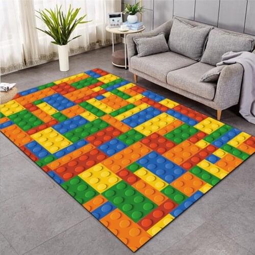 Educational floor mats kids 3D Print Carpet Hallway Doormat Anti-Slip Bathroom Carpets Kids Room Absorb Water Kitchen rug 005
