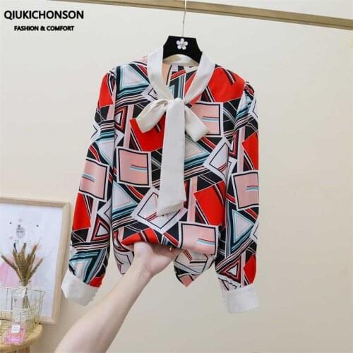 Женские шифоновые рубашки Qiukichonson China At AliExpress