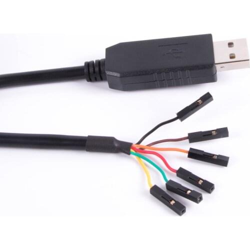 Silabs CP2102 USB to RS232 0.1" Pitch Dupont Connector Serial Converter Cable