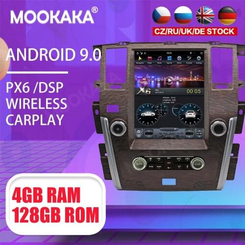 Tesla 13.6" Android 9 PX6 4G 128GB Car Player For NISSAN X-Trail T30 2002-2008 Car GPS Navi CarPlay Head Unit DSP Stereo