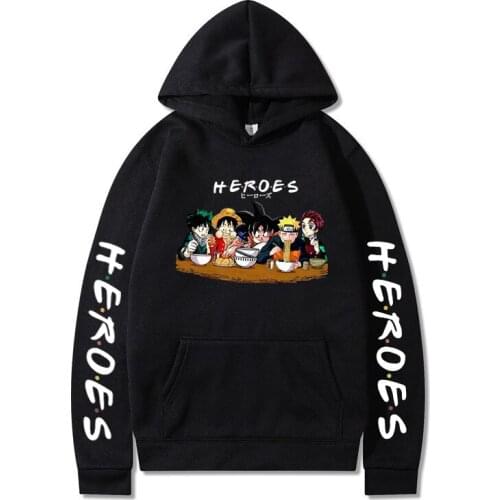 My hero academia men‘s Hoodies Streetwear pullover Sweatshirt Men Women autumn winter Harajuku Hip Hop Japanese hoodie