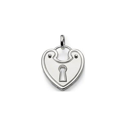 PT1973 Pendant Heart Lock Trendy Pendant Occident Style GLAM And Fashion Lovers' jewelry For Men And Women In silver-plated