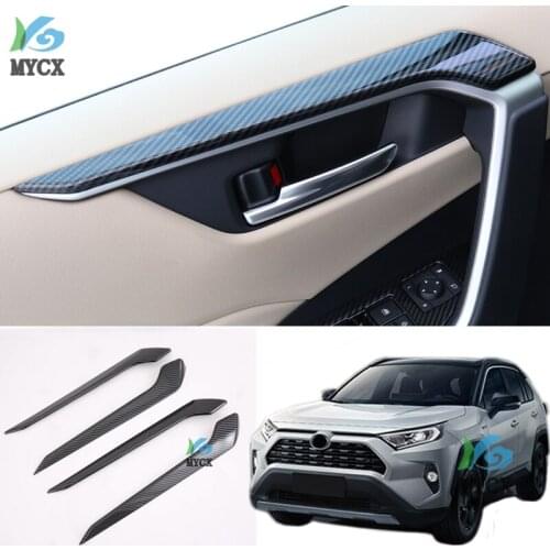 For toyota rav4 rav 4 xa50 2019 2020 interior accessories Inner Door Handles Frame Strip Decoration cover Trim