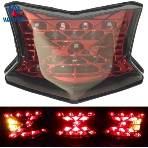 Waase Motorbike For Kawasaki Z650 2017 2018 2019 Rear Tail Light Brake Turn Signals Integrated LED Light