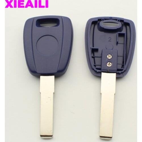 XIEAILI 10Pcs Transponder Remote Key Case Shell For Fiat Ducato SIP22 Blade Key Fob Case S106