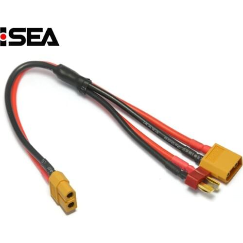 HTRC Charging Cable With XT60 Male Connector & Deans T-Plug Male for Balance Charger With Xt60 Male Socket