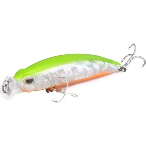 1pcs/Winter outdoors fishing Bionic Minor hard bait8cm/10g Artificial 3D eyes Floating swing hard bait Parker lure hook fishing