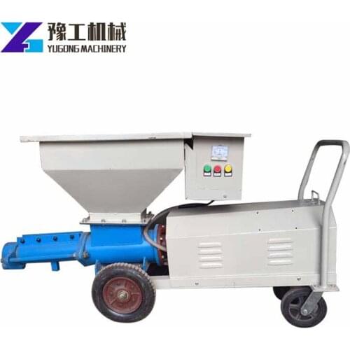 380v Small Electric Concrete Pump Spraying Machine Hand push Secondary Structure Structure Column Screw Grouting Pump In 2020