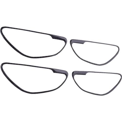 4Pcs/Set Car Inner Door Handle Cover Trim Sticker Carbon Fiber Fit For Mercedes Benz W205 X253 C GLC Class 2015 2016 2017-2021