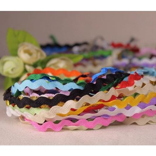 5yard/pack 3/8"(10 mm) Computer embroidery Color S edge wave lace material for needlework accessories jewelry ribbon T-086