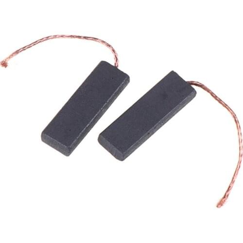 2pcs Black Carbon Brush Motor With 70mm Length Lead For Washing Machine 5*13.5*40mm