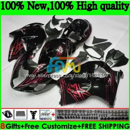 GSXR 1300 For SUZUKI Hayabusa GSXR-1300 Red black 2002 2003 2004 2005 2006 2007 49BS.174 GSXR1300 96 02 03 04 05 06 07 Fairing
