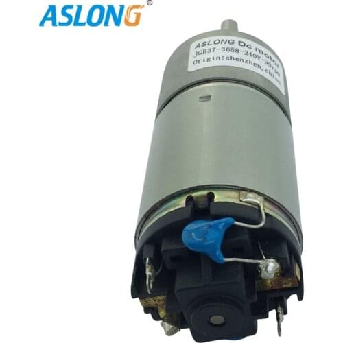 JGB37-3658D 240V 120V Micro DC GEAR Motor With 37mm metal gear box 120V DC Motor 8-1000rpm low noise low current
