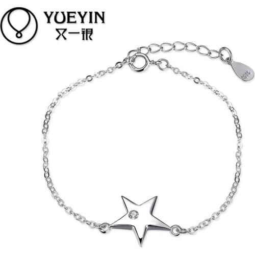 H068 silver fashion bracelets silver plated jewelry silver jewelry wedding jewelry for women charm chain