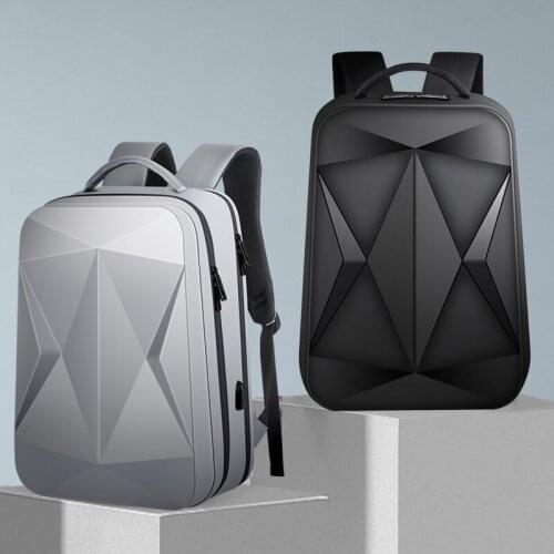 Cross Border 2021 New Korean High-capacity Hard Shell Computer Bag Laser Lingge Business Backpack Mens Backpack