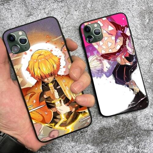 Zenitsu Agatsuma demon slayer kimetsu no yaiba For iPhone 6 6s 7 8 Plus X XR XS 11 Pro Max soft silicone Phone case cover shell