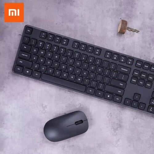 Original Xiaomi Wireless Keyboard and Mouse Set Wireless Office Wireless Transmission Multi-function Shortcut Simple Thin