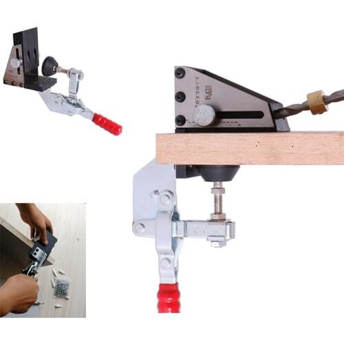 New Woodworking Guide Carpenter Kit System Inclined Hole Drill Tools Clamp Drill Bit Kit Pocket Hole Jig Kit