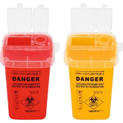 Tattoo Needle Tip Danger Biohazard Gathering Barrel Garbage Bucket Container Waste Sharp Weapon Storage Barrel Fash Tattoo