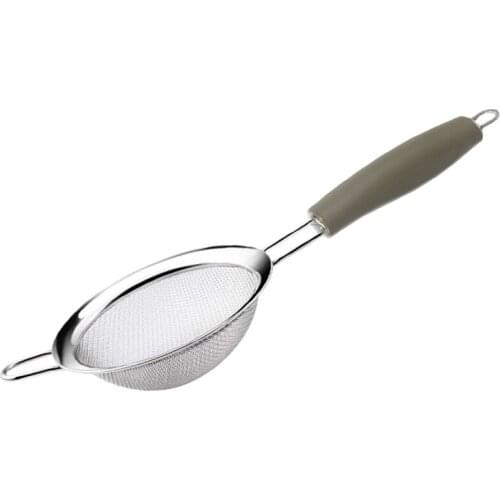 Stainless Steel Kitchen Flour Handheld Screen Mesh Strainer Flour Sieve Oil Strainer colander Kitchen Cooking Tool Wire Skimmer