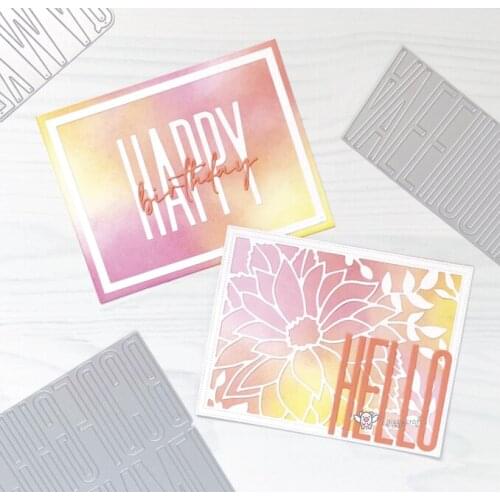 New Letter decoration metal Cutting Dies Stencils DIY Scrapbooking Paper/photo Cards Embossing Dies