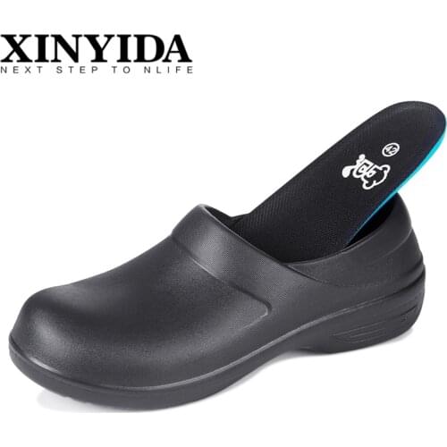 Professional Kitchen Chef Shoes Waterproof Oil-proof Hotel Restaurant Kitchen Work Shoes Slip On Resistant Non-slip Shoes Clogs