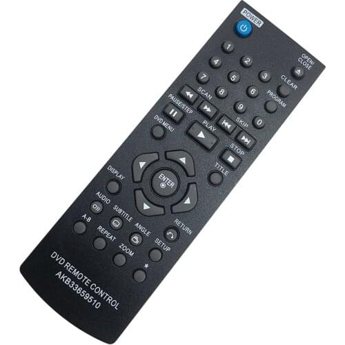 AKB33659510 Remote Control Replaced FOR LG DVD Player DP122 DP520 DP522 DP822 DP932 DVX340