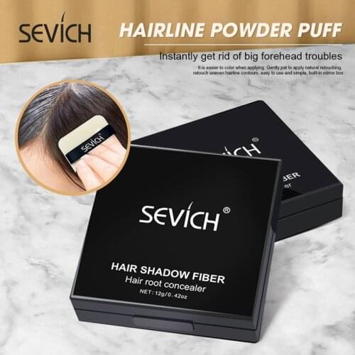 Sevich 12g Hair Shadow Powder Temporary White Grey Cover Up Hair Line Edge control Hair Color Makeup Hair Care Concealer