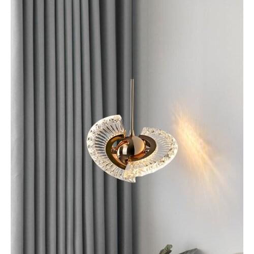 LED Pendat Lamp Modern Room Lamp simple bar bedroom single head creative dining room crystal meal chandelier