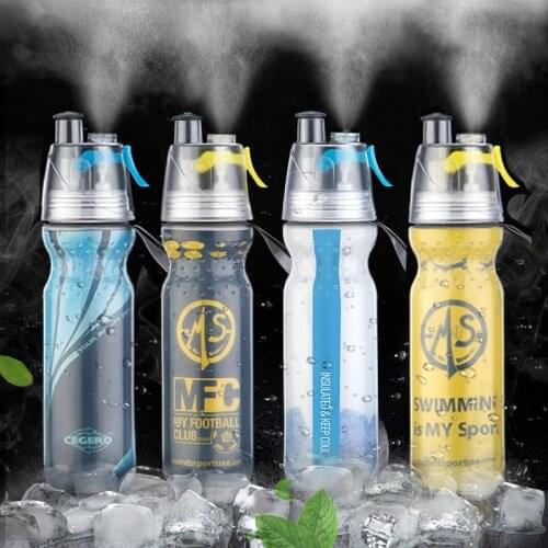 Bicycle Sports Drink Bottle Double-deck Sports Drink Spray Water Bottle Cold Insulation Cup Outdoor 500ML