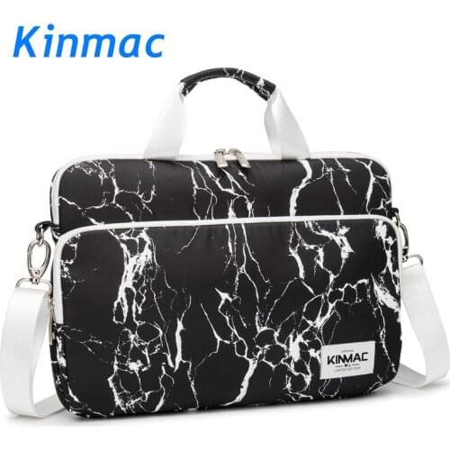 Brand Kinmac Waterproof Messenger Laptop Bag 13,14,15,15.6 inch, Black Marble Case For MacBook Air Pro 13.3,15.4 Dropship F103