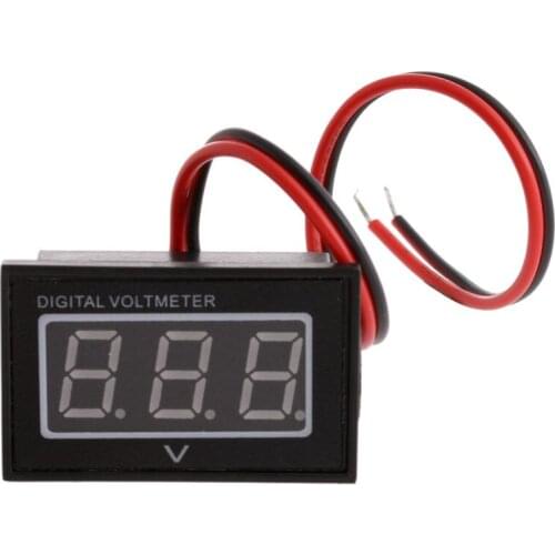 Waterproof Battery Meter DC 2.5-30V Auto Car Gauge Digital Voltmeter LED Blue H02