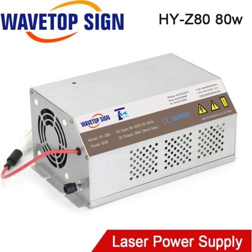 WaveTopSign 80-100W 80W HY-Z80 CO2 Laser Power Supply for CO2 Laser Engraving Cutting Machine Z Series