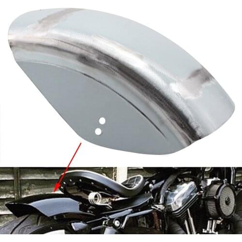 Motorcycle Rear Fender Short Flat Mudguard Upaint Metal For Harley Sportster XL 883 1200 48 72 Iron Bobber Custom Cafe Racer