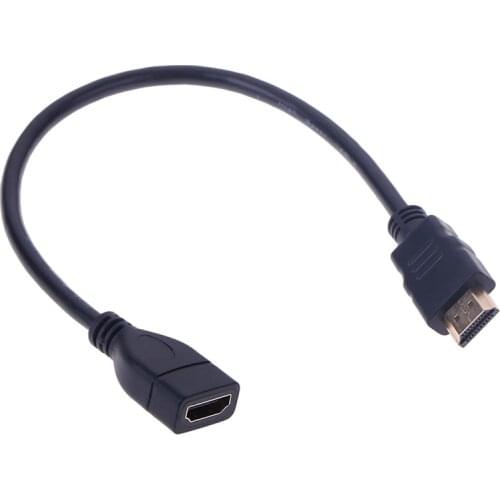 1Pc 15cm/30cm Multimedia interface Male to Female Extension Cable Multimedia interface Protector Extender Cord