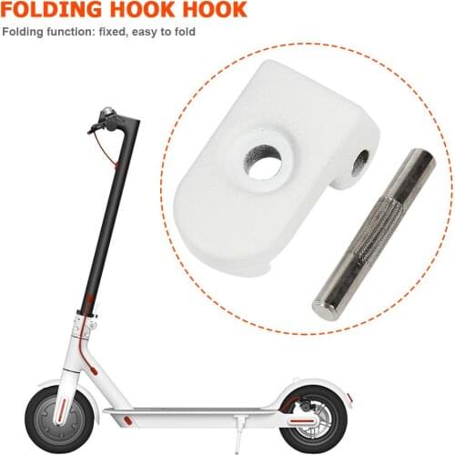 1pc Aluminum Alloy Foldable Hook Steering Wheel Buckle For Electric Scooters Reinforced Lock Durable Accessories For Xiaomi M365