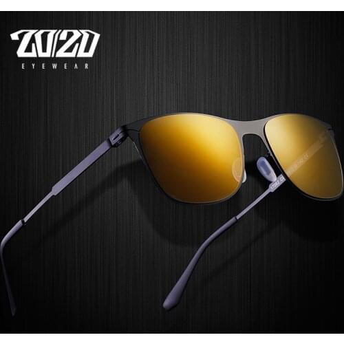 20/20 Brand Vintage Unisex Sunglasses Men Square Metal Without Screw Eyewear Sun Glasses for Women Gafas 17062
