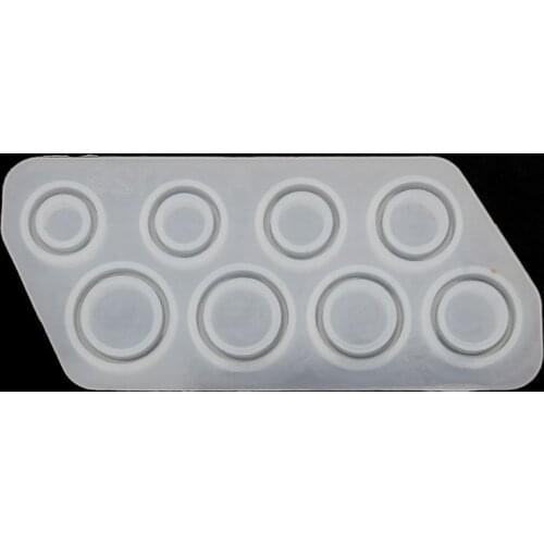 8Pcs Assorted Sizes Ring Silicone Mold Jewelry Resin Casting Mold US Size 5-12 E56C