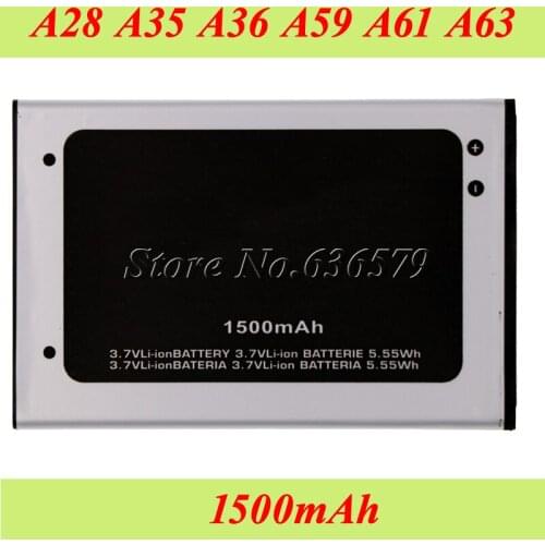 For Micromax A28 A35 A36 A59 A61 A63 Battery 1500mAh High Quality Mobile Phone Accumulator