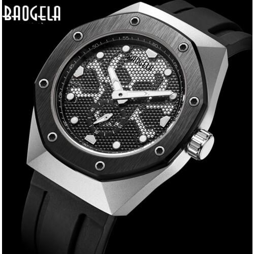 BAOGELA Mens Waterproof Watch