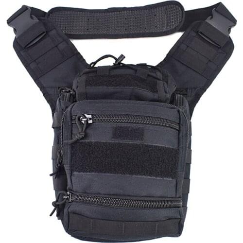 Large Military Sling Backpack EDC Tactical Shoulder Bag Molle Army Chest Pack Waterproof Outdoor Camping Trekking Camera Pack